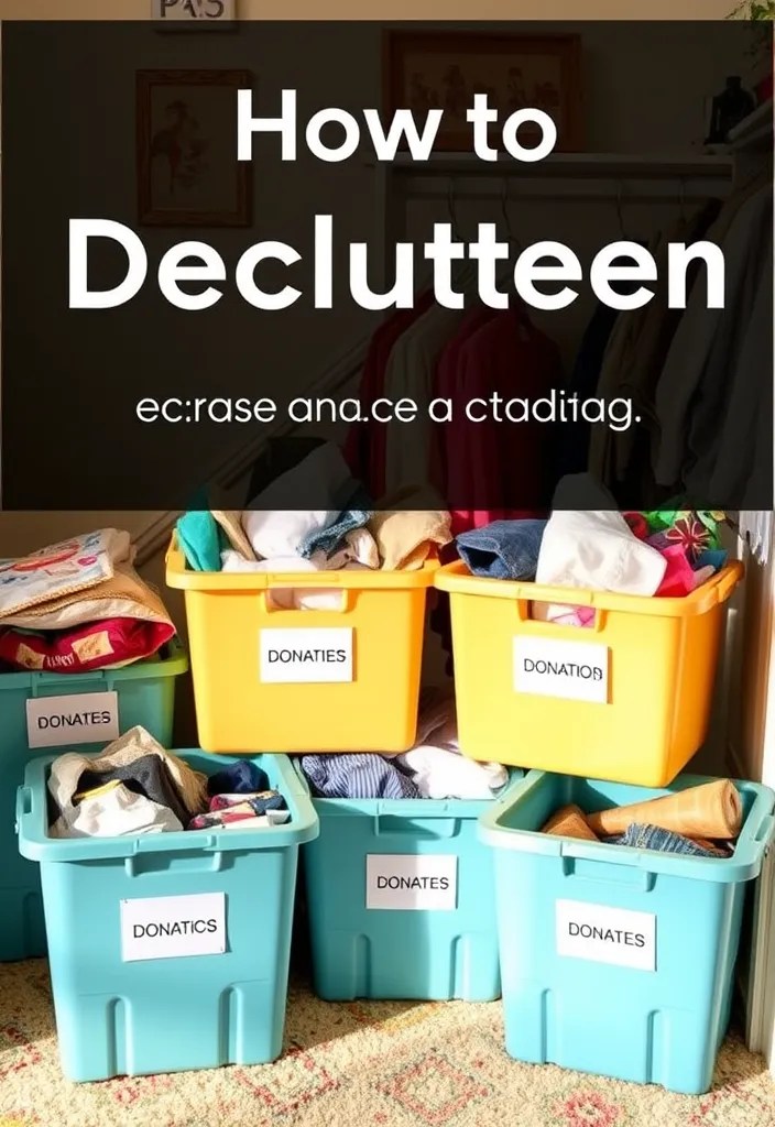 12 Decluttering Tips to Kickstart Your New Year (Marie Kondo Approved!) - 11. Create a Donation Station