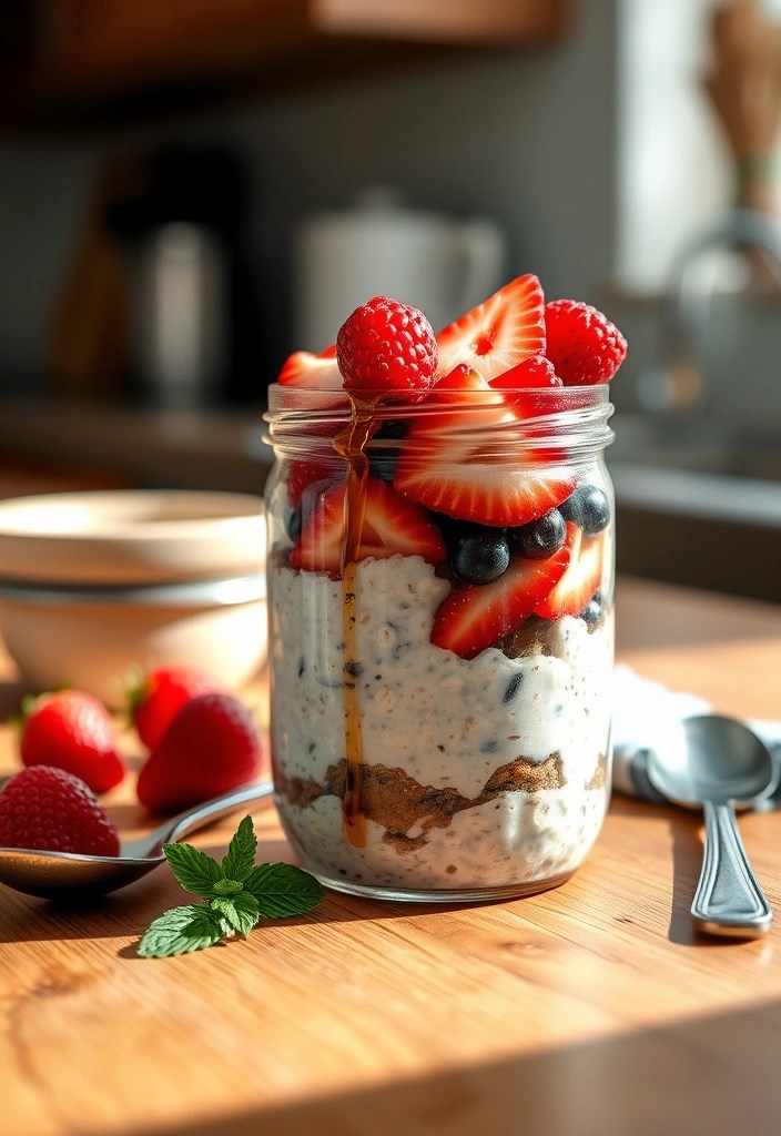 8 Grab-and-Go Breakfasts That Will Fuel Your Busy Day in No Time! - 1. Overnight Oats with Fresh Berries