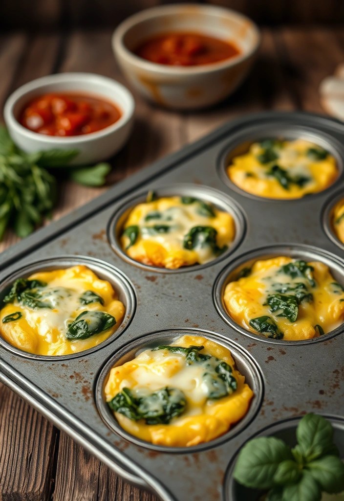 8 Grab-and-Go Breakfasts That Will Fuel Your Busy Day in No Time! - 4. Egg Muffins with Spinach and Cheese