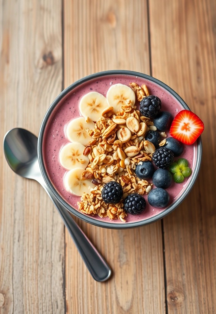 8 Grab-and-Go Breakfasts That Will Fuel Your Busy Day in No Time! - 8. Breakfast Smoothie Bowl