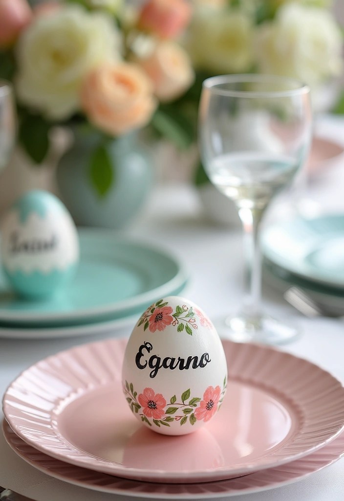 15 Easy Easter Table Decorations That'll Make Your Guests Say 'Wow!' - 13. Hand-Painted Egg Place Settings