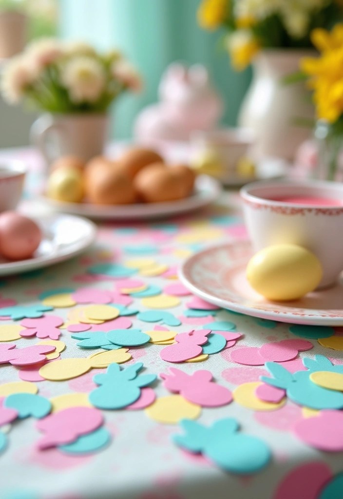 15 Easy Easter Table Decorations That'll Make Your Guests Say 'Wow!' - 15. Festive Table Confetti