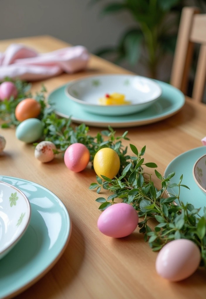 15 Easy Easter Table Decorations That'll Make Your Guests Say 'Wow!' - 5. Colorful Egg Garland